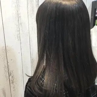 セミロング カラー 金崎 新吾のヘアスタイル