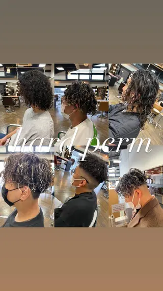 パーマ メンズ HAIR＆BEAUTY美庵所属・パーマ特化美容師 ナガイのヘアスタイル