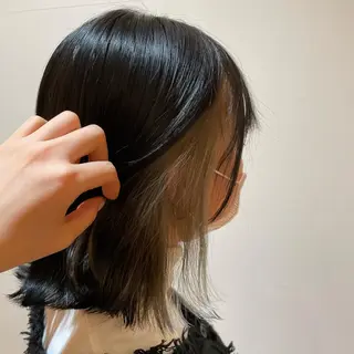 ミディアム 濱口 由華のヘアスタイル
