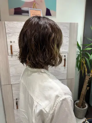 ミディアム パーマ ニュアンス/フェザー /パーマ/RYUTOのヘアスタイル