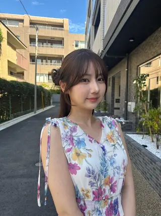 ロング ヘアアレンジ 藤原 亜美果のヘアスタイル