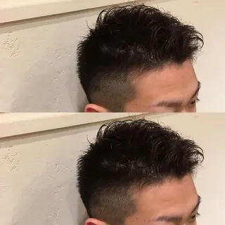 ショート パーマ メンズ kiitos高知店所属・長江 諒のヘアスタイル