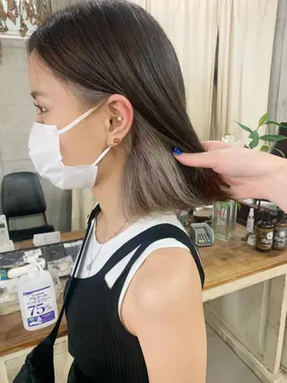 ミディアム カラー kimika🥑 メンズ/髪質改善のヘアスタイル