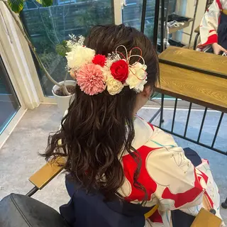 セミロング ヘアアレンジ STRAAL所属・カットモデル✂️ ゆうかのヘアスタイル