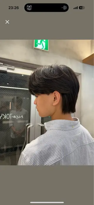 ショート メンズ nico TOKYO所属・ニュアンス/ センターパート/イノのヘアスタイル