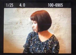 ミディアム カラー BeLuna所属・乾 友恵のヘアスタイル