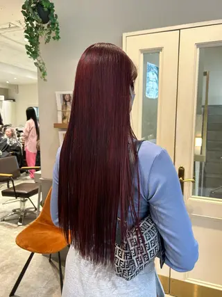 ロング カラー sliver renのヘアスタイル