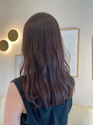 セミロング カラー ヘアアレンジ ベージュカラー🧸/ 松崎/東区/田中理沙のヘアスタイル