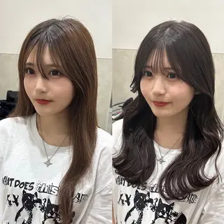 ロング カラー SALOWIN原宿AROA店所属・顔まわり神カット✂︎ 齋藤雄大【表参道】のヘアスタイル