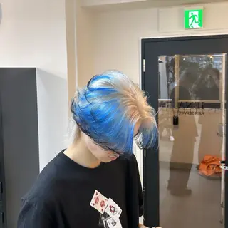 ミディアム カラー メンズ 【デザインカラー】 Ryutoのヘアスタイル