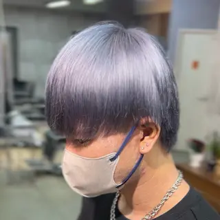 ミディアム カラー ヘアアレンジ メンズ ✂️メンズパーマ✂️ カラー◎/相模大野のヘアスタイル