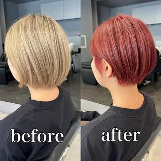 ショート カラー ハイライト/ショート /ボブ/RYOHEIのヘアスタイル