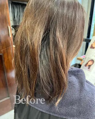 セミロング カラー オーナースタイリスト 佐藤のヘアスタイル