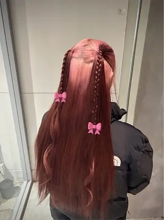 ロング カラー ヘアアレンジ 🗽デザインカラー/ パーマ/MIRU🗽のヘアスタイル