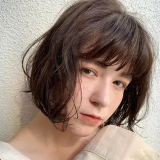 ミディアム カラー 韓国ヘア /男女❄️ 細江 美紅のヘアスタイル