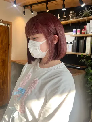 ミディアム 暖色カラー/レイヤー カット☁️MEI☁️のヘアスタイル