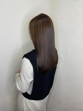 ロング カラー 韓国ヘア🫧艶カラー 🫧髪質改善/オオヤのヘアスタイル