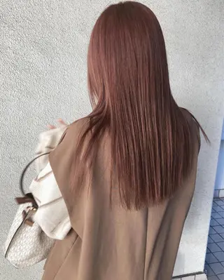 セミロング カラー お洒落ベージュ🤎 代官山shibukiのヘアスタイル