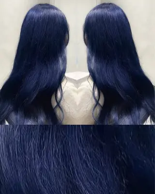ロング カラー ハイトーンカラー/ 青髪/💙みずき💙のヘアスタイル
