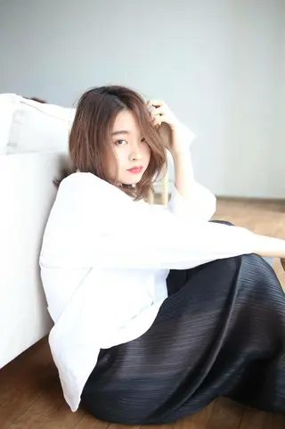 ショート メンズ 🩵盛れる韓国ヘア 🩵うるつやカラーのヘアスタイル