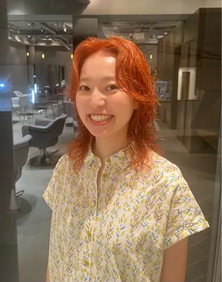 カラー 山本 唯我のヘアスタイル