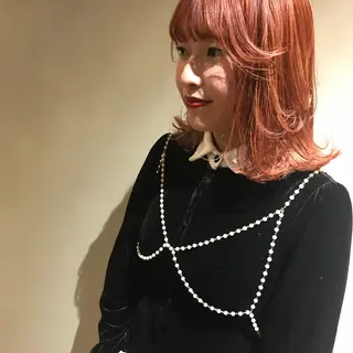 ミディアム カラー share salon JAM 吉祥寺所属・レイヤー/ブリーチ HIKARU ♡のヘアスタイル