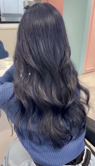 ロング カラー 韓国風艶カラー🪽 yuuna🪽🍨のヘアスタイル
