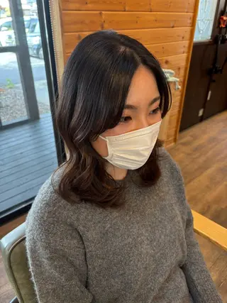 セミロング Hair Design  MO-KU一宮店所属・前川 紗良のマツエク・マツパデザイン