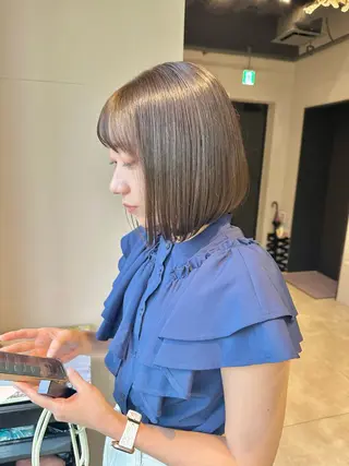 ミディアム カラー KURO/韓国ヘア /レイヤーカットのヘアスタイル