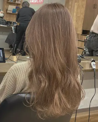 セミロング カラー ANGELICA 天理店のヘアスタイル
