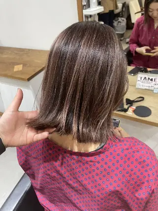 🌈扱いやすいボブ× ブリーチ🌈TAMEのヘアスタイル