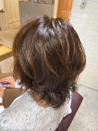 ミディアム カラー パーマ ヘアアレンジ ＊ヘッドスパ＊ 保田   遥＊のヘアスタイル