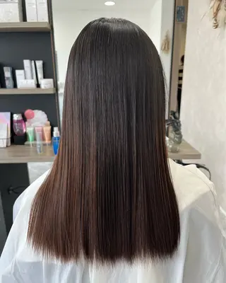 セミロング Yumi/艶髪/ 透明感カラー🤍のヘアスタイル