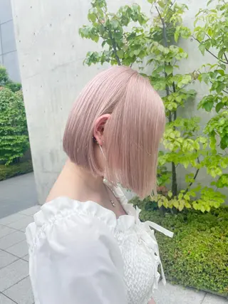 ショート カラー ヘアアレンジ 柔らかカラー/ レイヤーYUTO🧋のヘアスタイル