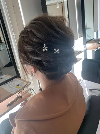 ロング ヘアアレンジ alpha. カラーエクステ下妻のヘアスタイル