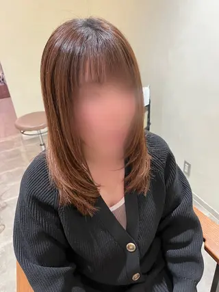 セミロング ヘアアレンジ 西川 舞彩のヘアスタイル