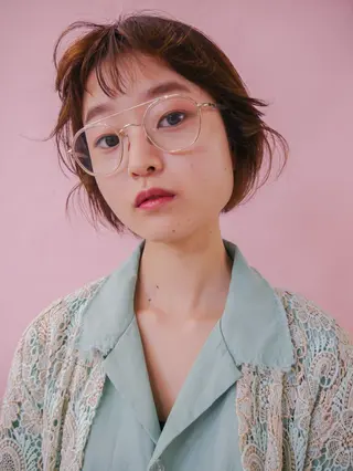 ショート nessヤマサキ リュウタのヘアスタイル