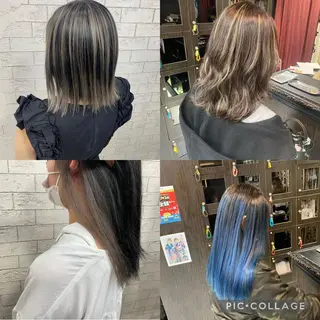 カラー ホワイト/店長/カラ ー講師/錦糸町/岩崎のヘアスタイル