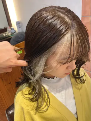 ミディアム カラー YUMEKA🩶 /パーマ🌀のヘアスタイル
