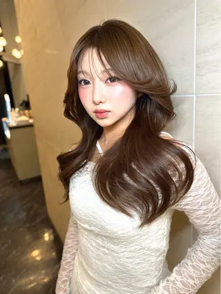 ロング カラー 中韓🇨🇳🇰🇷 🤍TAKAHIROのヘアスタイル