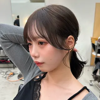 ロング カラー SALOWIN原宿AROA店所属・顔まわり神カット✂︎ 齋藤雄大【原宿】のヘアスタイル
