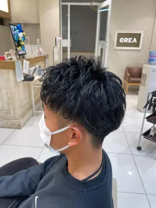 ミディアム パーマ メンズ 本厚木|縮毛矯正/ 酸性スト専門サロンのヘアスタイル