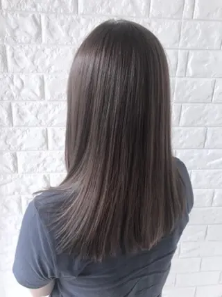 セミロング 縮毛矯正/髪質改善 主税巧一のヘアスタイル