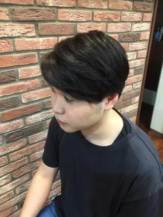 ミディアム 赤坂barber 古澤慶一郎【モテ髪】のヘアスタイル