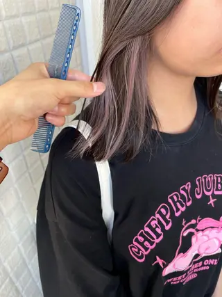 セミロング カラー ブリーチ/ハイトーン 🌏💊RAINEのヘアスタイル