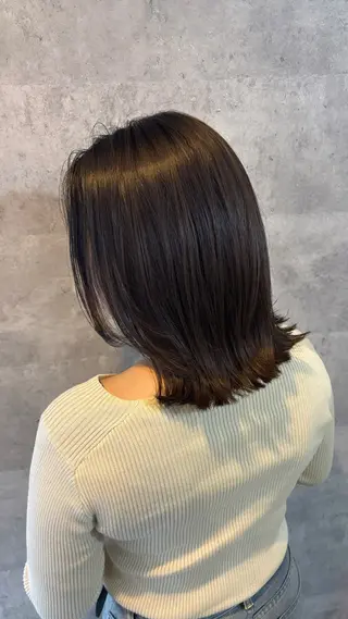 ミディアム La luna所属・🐘おおうちみお🐘 /🍎暖色カラー🌸のヘアスタイル