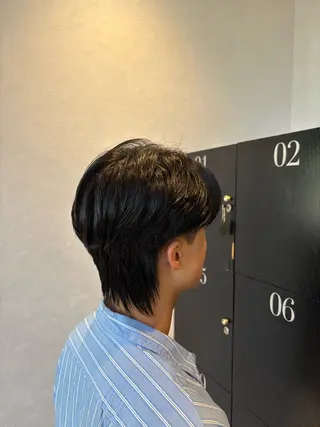 パーマ メンズ 二村 晃帆のヘアスタイル