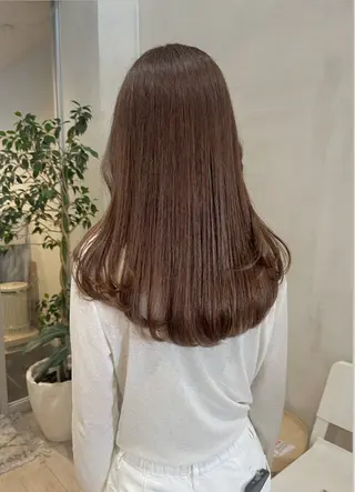セミロング カラー nakahara madokaのヘアスタイル