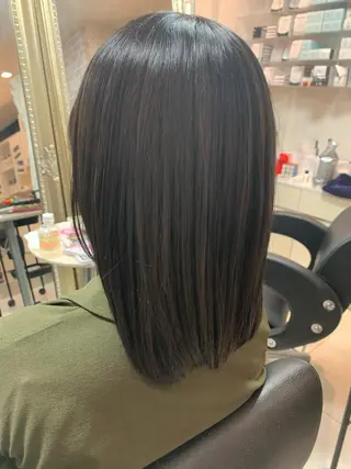 ミディアム 暖色系カラー❤️櫻井 亜美のヘアスタイル