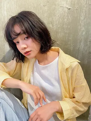 ミディアム Le'a 谷町🌼 幸村はるひのヘアスタイル